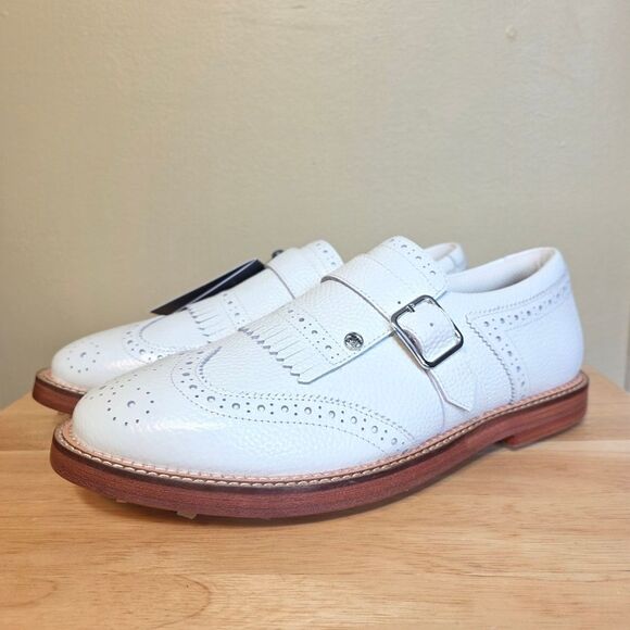 G/Fore Gallivanter Monk Strap Golf Shoes Snow White G4MF22EF51 Men's Size 11.5 - Picture 3 of 7